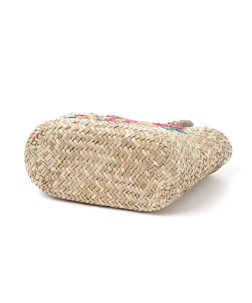 studio CLIP（スタディオクリップ）の「刺繍フラワーカゴバッグ（かごバッグ・レディース・ピンク/イエロー/パープル・FREE）」の4枚目の写真