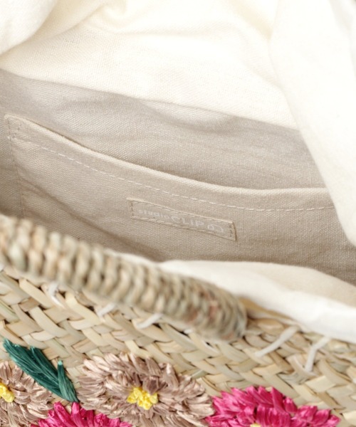 studio CLIP（スタディオクリップ）の「刺繍フラワーカゴバッグ（かごバッグ・レディース・ピンク/イエロー/パープル・FREE）」の20枚目の写真