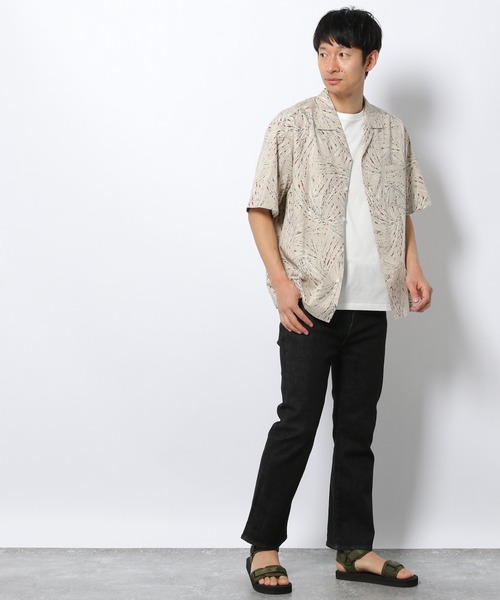 LAKOLE（ラコレ）の「コットン×レーヨンプリントシャツ / 941187（シャツ/ブラウス・メンズ・ベージュ/グレー/アイボリー/ブルー/ブラック/チャコール・MEDIUM/LARGE）」の20枚目の写真