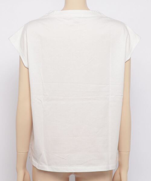 WEGO(ウィゴー)の「WEGO/【ZOZOTOWN&一部店限定】コットンノースリーブTシャツ(タンクトップ・レディース・ホワイト/スミクロ/ホワイト系その他5/ブルー系その他5/ライトブラウン/ブラック/グリーン/パープル/ワイン・FREE)」の11枚目の写真
