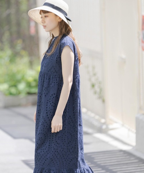 URBAN RESEARCH Sonny Label（アーバンリサーチサニーレーベル）の「『一部WEB限定カラー』2WAYカットワークレースワンピース（ワンピース・レディース・ネイビー/ミント/ブラック/ホワイト系その他/ピンク系その他・FREE）」の17枚目の写真