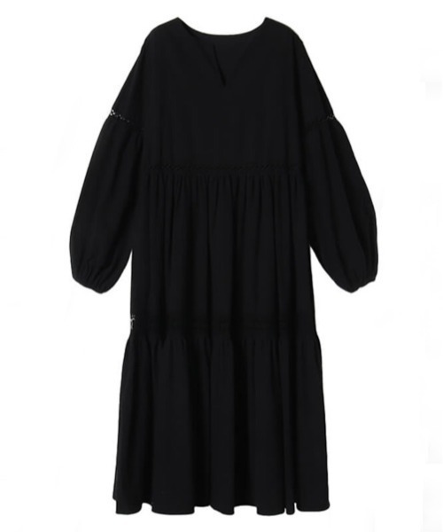新品】CREDONA❤️コットンレースボリュームワンピース