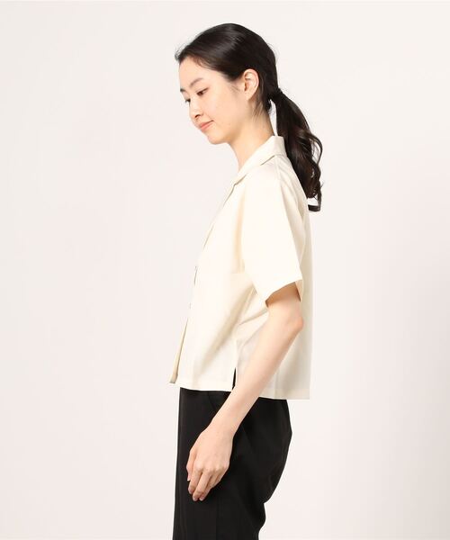 WEGO（ウィゴー）の「WEGO/リネンライクオープンカラーシャツ（シャツ/ブラウス・レディース・アイボリー/グリーン/ピンク/ベージュ系その他/ブラック系その他2/ベージュ系その他3・FREE）」の9枚目の写真