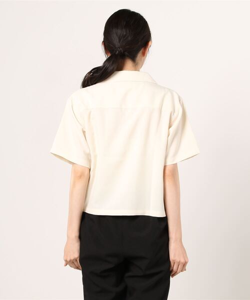 WEGO（ウィゴー）の「WEGO/リネンライクオープンカラーシャツ（シャツ/ブラウス・レディース・アイボリー/グリーン/ピンク/ベージュ系その他/ブラック系その他2/ベージュ系その他3・FREE）」の10枚目の写真