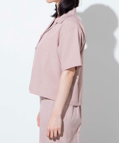 WEGO（ウィゴー）の「WEGO/リネンライクオープンカラーシャツ（シャツ/ブラウス・レディース・アイボリー/グリーン/ピンク/ベージュ系その他/ブラック系その他2/ベージュ系その他3・FREE）」の22枚目の写真