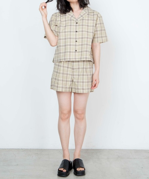 WEGO（ウィゴー）の「WEGO/リネンライクオープンカラーシャツ（シャツ/ブラウス・レディース・アイボリー/グリーン/ピンク/ベージュ系その他/ブラック系その他2/ベージュ系その他3・FREE）」の17枚目の写真