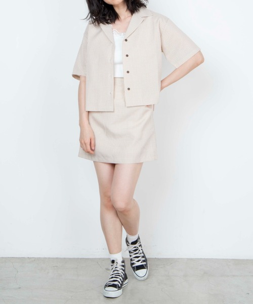 WEGO（ウィゴー）の「WEGO/リネンライクオープンカラーシャツ（シャツ/ブラウス・レディース・アイボリー/グリーン/ピンク/ベージュ系その他/ブラック系その他2/ベージュ系その他3・FREE）」の12枚目の写真