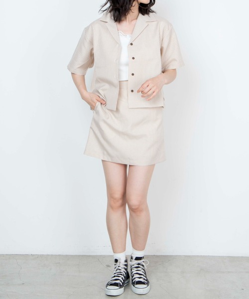 WEGO（ウィゴー）の「WEGO/リネンライクオープンカラーシャツ（シャツ/ブラウス・レディース・アイボリー/グリーン/ピンク/ベージュ系その他/ブラック系その他2/ベージュ系その他3・FREE）」の14枚目の写真