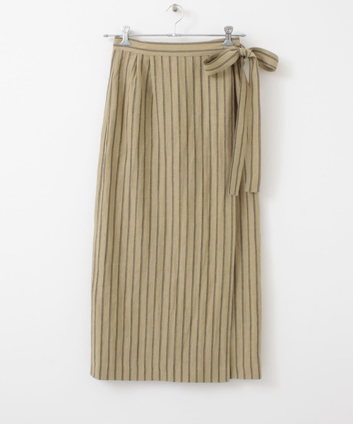 F by ROSSO（エフバイロッソ）の「F by ROSSO　リネンラップスカート（スカート・レディース・ベージュ系その他/ベージュ/ブラウン系その他・38/36）」の15枚目の写真