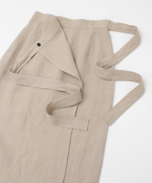 F by ROSSO（エフバイロッソ）の「F by ROSSO　リネンラップスカート（スカート・レディース・ベージュ系その他/ベージュ/ブラウン系その他・38/36）」の18枚目の写真
