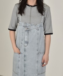 w closet | テレコボーダークルー5分袖カーディガン(カーディガン/ボレロ)