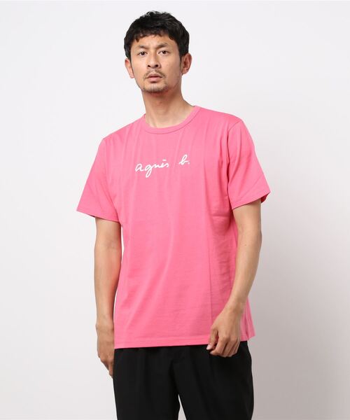 agnes b.(アニエスベー)の「S137 TS ロゴTシャツ(Tシャツ/カットソー・メンズ・グレー系その他/ブルー系その他/イエロー系その他/ピンク系その他・1/2/3)」の4枚目の写真