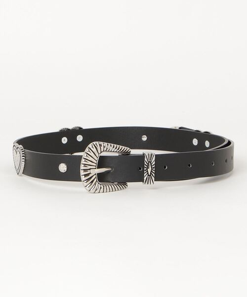 WEGO（ウィゴー）の「WEGO/ハートコンチョウエスタンベルト（ベルト・レディース・その他1/ブラック/ベージュ・FREE）」の7枚目の写真