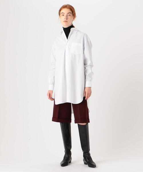 TOMORROWLAND collection(トゥモローランドコレクション)の「ギャバリーカルゼ ハーフパンツ(その他パンツ・レディース・ブラック/ボルドー/ライトピンク・36/34)」の7枚目の写真