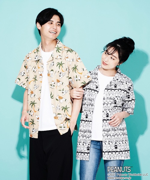 PEANUTS（ピーナッツ）の「【PEANUTS/ピーナッツ】総柄開襟（オープン