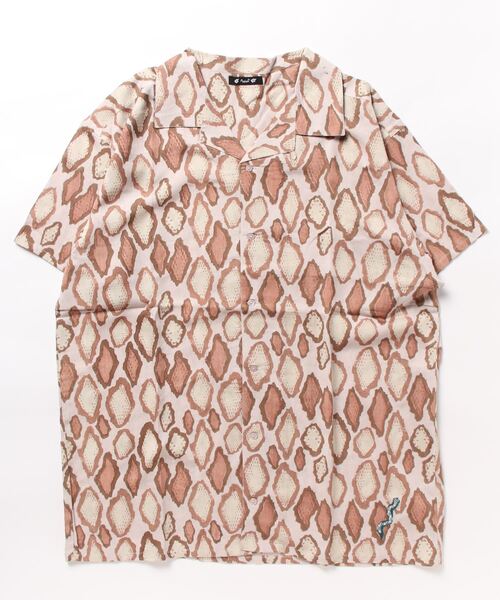 チャイハネ(チャイハネ)の「【チャイハネ】ジャングルMEN'Sシャツ(シャツ/ブラウス・メンズ・ホワイト/ベージュ/ネイビー/ブラウン/グリーン/グレー/マスタード/ライトブラウン/カーキ・FREE)」の1枚目の写真