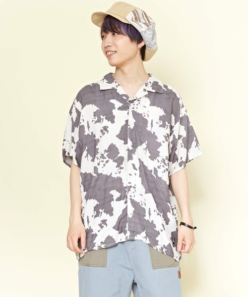 チャイハネ(チャイハネ)の「【チャイハネ】ジャングルMEN'Sシャツ(シャツ/ブラウス・メンズ・ホワイト/ベージュ/ネイビー/ブラウン/グリーン/グレー/マスタード/ライトブラウン/カーキ・FREE)」の3枚目の写真