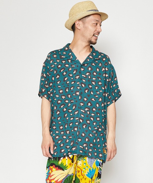 チャイハネ(チャイハネ)の「【チャイハネ】ジャングルMEN'Sシャツ(シャツ/ブラウス・メンズ・ホワイト/ベージュ/ネイビー/ブラウン/グリーン/グレー/マスタード/ライトブラウン/カーキ・FREE)」の7枚目の写真