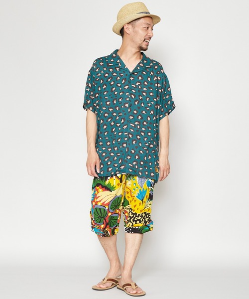 チャイハネ(チャイハネ)の「【チャイハネ】ジャングルMEN'Sシャツ(シャツ/ブラウス・メンズ・ホワイト/ベージュ/ネイビー/ブラウン/グリーン/グレー/マスタード/ライトブラウン/カーキ・FREE)」の14枚目の写真