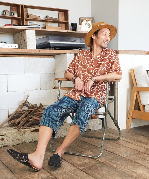 チャイハネ(チャイハネ)の「【チャイハネ】ジャングルMEN'Sシャツ(シャツ/ブラウス・メンズ・ホワイト/ベージュ/ネイビー/ブラウン/グリーン/グレー/マスタード/ライトブラウン/カーキ・FREE)」の18枚目の写真