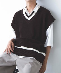 WEGO | WEGO/リネンタッチチルデンベスト(ベスト)