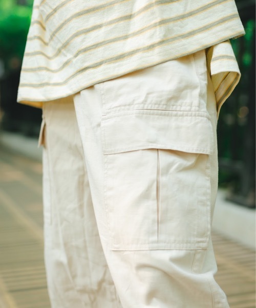 nemne store（ネンネストア）の「雲を見つめるスソダーツカーゴパンツ（カーゴパンツ・レディース・オフホワイト/アイボリー・フリー）」の14枚目の写真