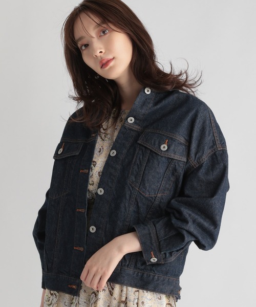 Andemiu（アンデミュウ）の「オーバーサイズＧジャン215195（デニムジャケット・レディース・グレー/インディゴブルー・FREE）」の7枚目の写真