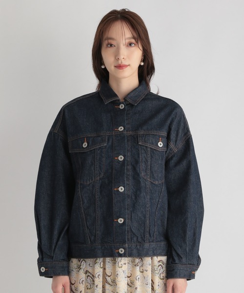 Andemiu（アンデミュウ）の「オーバーサイズＧジャン215195（デニムジャケット・レディース・グレー/インディゴブルー・FREE）」の14枚目の写真