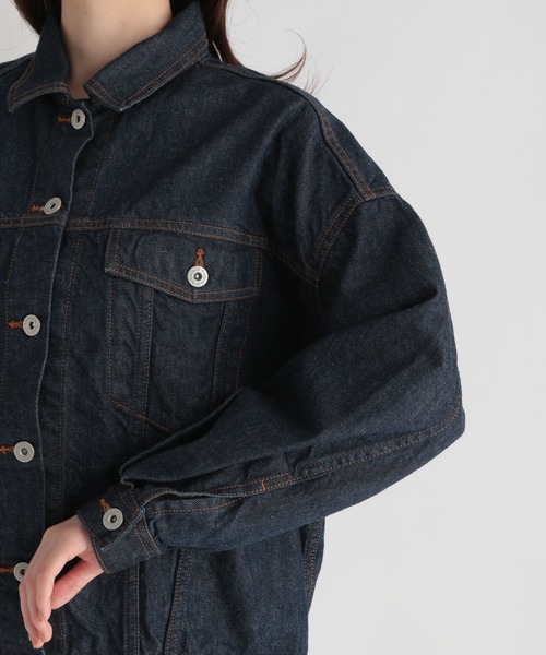 Andemiu（アンデミュウ）の「オーバーサイズＧジャン215195（デニムジャケット・レディース・グレー/インディゴブルー・FREE）」の20枚目の写真