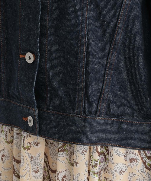 Andemiu（アンデミュウ）の「オーバーサイズＧジャン215195（デニムジャケット・レディース・グレー/インディゴブルー・FREE）」の21枚目の写真