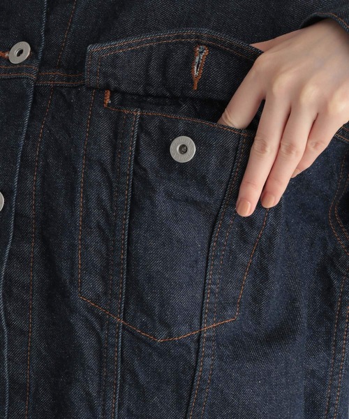 Andemiu（アンデミュウ）の「オーバーサイズＧジャン215195（デニムジャケット・レディース・グレー/インディゴブルー・FREE）」の22枚目の写真