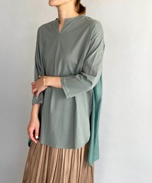 DIARIUM | バック異素材プリーツプルオーバー(Tシャツ/カットソー)