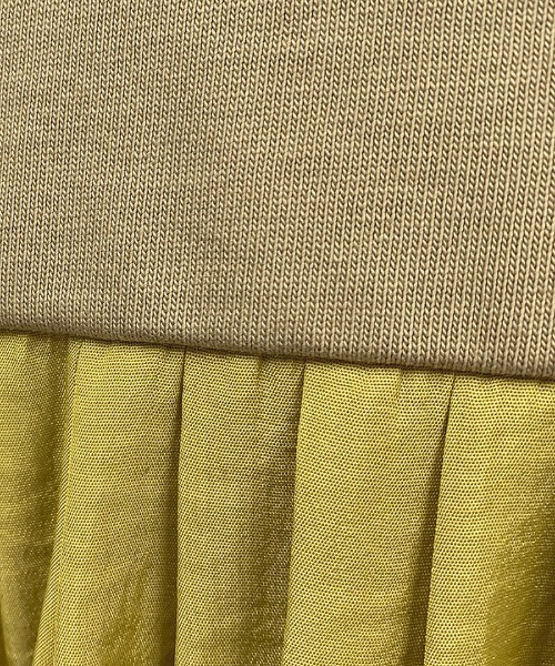 DIARIUM（ディアリウム）の「バック異素材プリーツプルオーバー（Tシャツ/カットソー・レディース・イエロー/グリーン・M）」の17枚目の写真