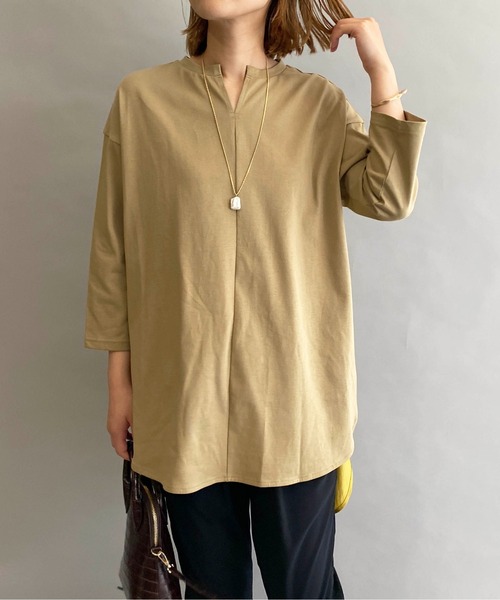 DIARIUM（ディアリウム）の「バック異素材プリーツプルオーバー（Tシャツ/カットソー・レディース・イエロー/グリーン・M）」の22枚目の写真