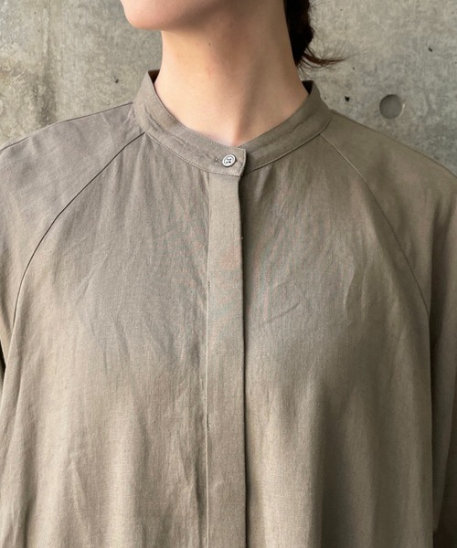 CAPRICIEUX LE'MAGE（カプリシューレマージュ）の「ラッフルデザインシャツ（シャツ/ブラウス・レディース・ホワイト/ブラック/カーキ・FREE）」の16枚目の写真