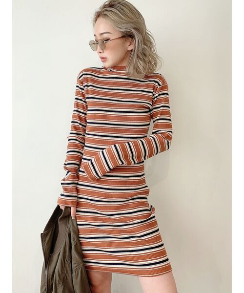 GYDA（ジェイダ）の「テレコタートルタイトワンピース（ワンピース・レディース・その他/その他2/ベージュ/ブラック・FREE）」の11枚目の写真