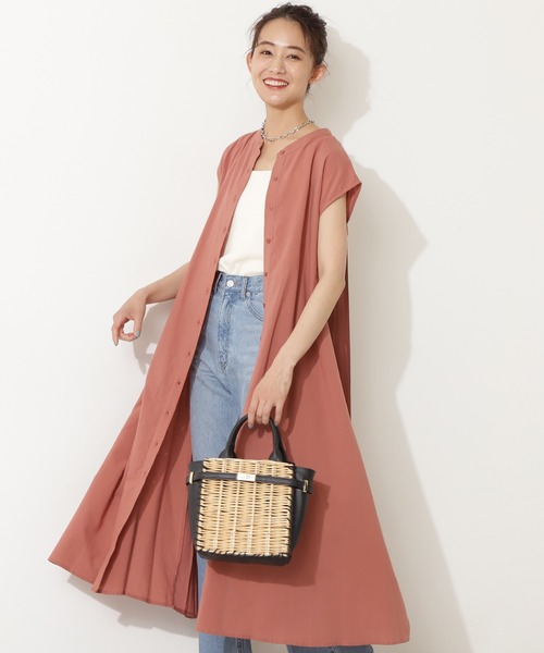 N.（N. Natural Beauty Basic）（エヌエヌナチュラルビューティーベーシック）の「バックプリーツマキシワンピース（ワンピース・レディース・ホワイト/ブラック/レッド・MEDIUM）」の8枚目の写真