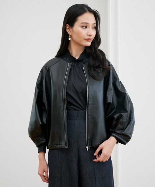 ANAYI（アナイ）の「レザードルマンスリーブ ジャケット（その他