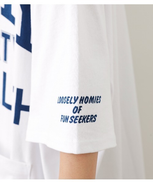 RODEO CROWNS WIDE BOWL（ロデオクラウンズワイドボウル）の「ポケットTシャツワンピース（ワンピース・レディース・ホワイト/ブラック/グリーン・FREE）」の13枚目の写真