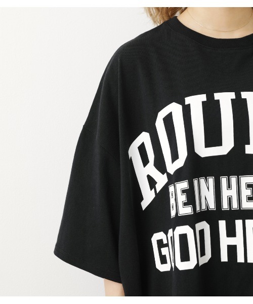 RODEO CROWNS WIDE BOWL（ロデオクラウンズワイドボウル）の「ポケットTシャツワンピース（ワンピース・レディース・ホワイト/ブラック/グリーン・FREE）」の18枚目の写真