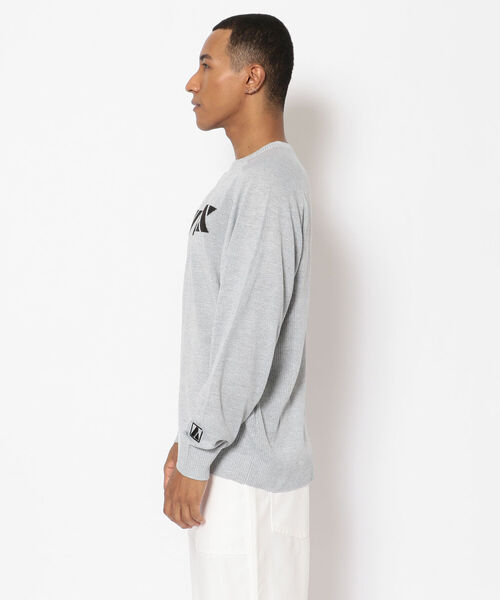 AVIREX(アヴィレックス)の「【SMART/スマート】長袖 ロゴ セーター / SMART LONG SLEEVE LOGO SWEATER / アヴィレックス / AVIREX(ニット/セーター・メンズ・ブラック/グレー・X-LARGE/XX-LARGE/LARGE/MEDIUM)」の3枚目の写真