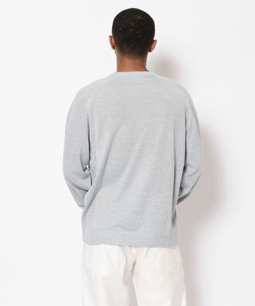 AVIREX(アヴィレックス)の「【SMART/スマート】長袖 ロゴ セーター / SMART LONG SLEEVE LOGO SWEATER / アヴィレックス / AVIREX(ニット/セーター・メンズ・ブラック/グレー・X-LARGE/XX-LARGE/LARGE/MEDIUM)」の4枚目の写真