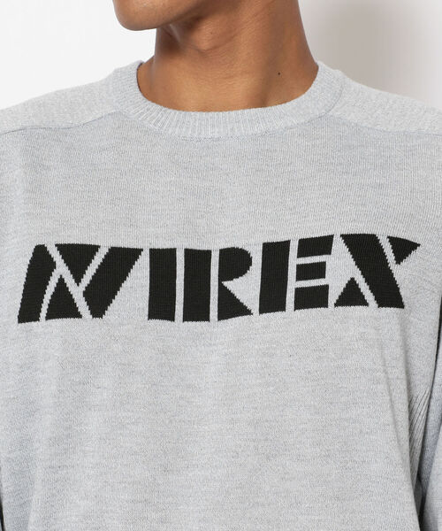 AVIREX(アヴィレックス)の「【SMART/スマート】長袖 ロゴ セーター / SMART LONG SLEEVE LOGO SWEATER / アヴィレックス / AVIREX(ニット/セーター・メンズ・ブラック/グレー・X-LARGE/XX-LARGE/LARGE/MEDIUM)」の5枚目の写真