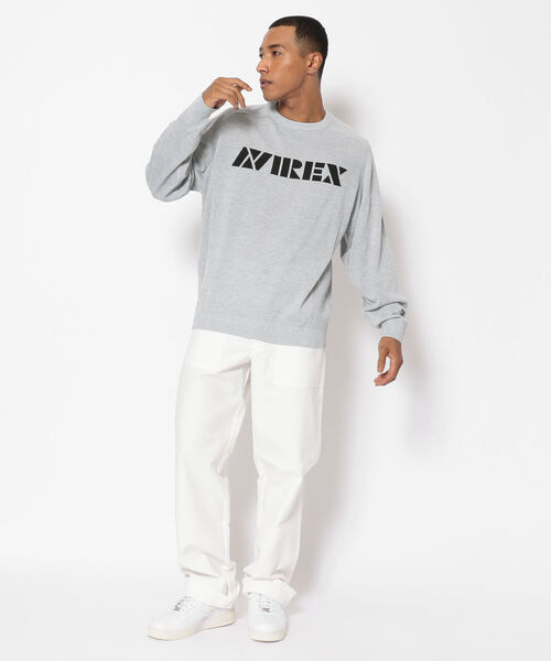 AVIREX(アヴィレックス)の「【SMART/スマート】長袖 ロゴ セーター / SMART LONG SLEEVE LOGO SWEATER / アヴィレックス / AVIREX(ニット/セーター・メンズ・ブラック/グレー・X-LARGE/XX-LARGE/LARGE/MEDIUM)」の9枚目の写真