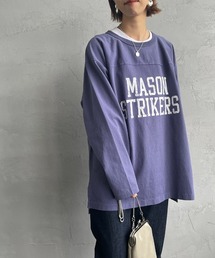 [MASON/メイソン] 別注 カレッジプリント フットボールビッグTシャツ