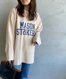 [MASON/メイソン] 別注 カレッジプリント フットボールビッグTシャツ