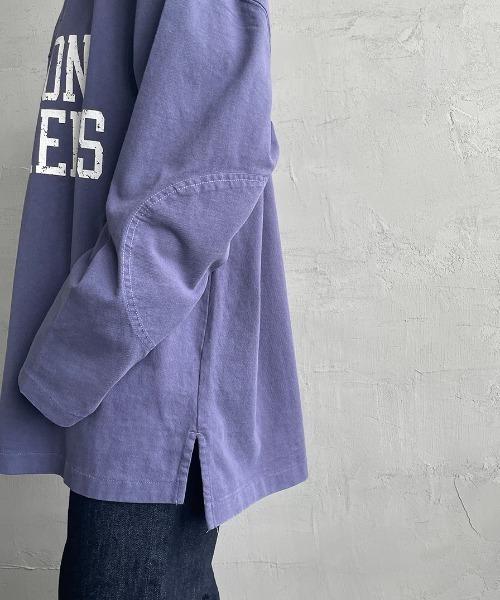 JEANS FACTORY （ジーンズファクトリー）の「[MASON/メイソン] 別注 カレッジプリント フットボールビッグTシャツ（Tシャツ/カットソー・レディース・ブルー/アイボリー・M）」の10枚目の写真