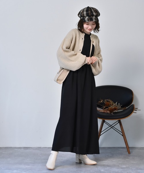 RETRO GIRL（レトロガール）の「ダメージショートカーデ（カーディガン/ボレロ・レディース・レッド/アイボリー/ブラック系その他/ブラウン系その他/ダークブルー・FREE）」の20枚目の写真