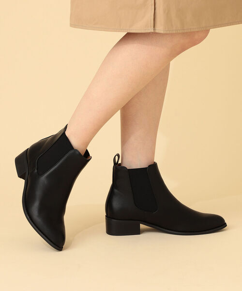 BEAMS HEART(ビームスハート)の「BEAMS HEART / サイドゴア ブーツ(ブーツ・レディース・ブラック/グリーン系その他5・SMALL/MEDIUM/LARGE)」の2枚目の写真