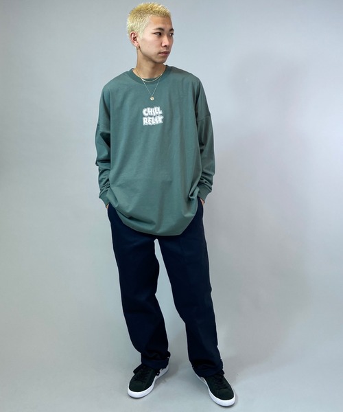 chillax(チラックス)の「【ムラサキスポーツ別注】CHILLAX/チラックス BETTY BOOP ビックシルエット バックプリントロンT 214OO1LT119CL(Tシャツ/カットソー・メンズ・ネイビー/ホワイト/グレー/グリーン・L/M)」の18枚目の写真